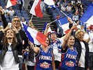 Fanynky a fanouci francouzských basketbalist