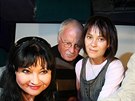 Jií Datel Novotný (vzadu) s kolegy na ktu DVD Návtvníci v roce 2007