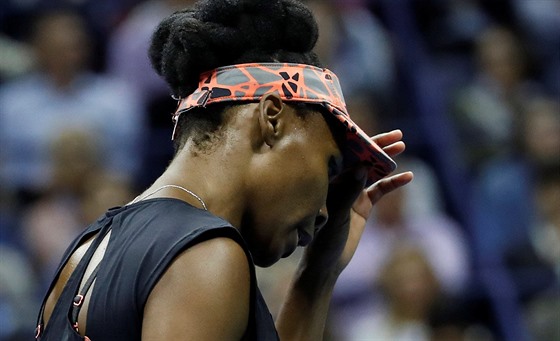 Momentka ze semifinále US Open. Na snímku Amerianka Venus Williamsová.
