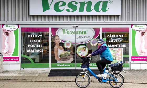 Jedna z prodejen českého řetězce Vesna s bytovým textilem.
