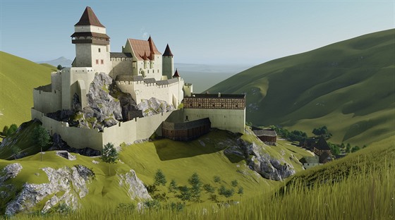 Ústředním tématem výstavy je 3D animace hradu.