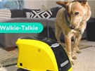 Prostednictvím mobilní aplikace mete na psa mluvit. Robot má zabudovaný...