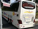 V sobotu uv�zl autobus na �elezni�n�m p�ejezdu ve Smr�ovce (9. z��� 2017).