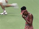 Venus Williamsová bhem osmifinále US Open.