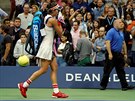 PORAENA. Garbin Muguruzaová opoutí centrální kurt na US Open po poráce v...
