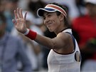 Garbie Muguruzaová se ve 3. kole US Open s Magdalénou Rybárikovou píli...