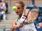 eská tenistka Karolína Plíková v souboji tetího kola US Open s íankou ang...