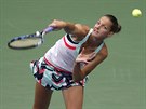 eská tenistka Karolína Plíková ve tvrtfinále US Open proti Coco...
