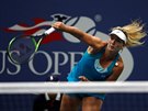 Americká tenistka Coco Vandewegheová ve tvrtfinále US Open proti Karolín...