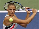 eská tenistka Karolína Plíková ve tvrtfinále US Open proti Ameriance Coco...