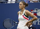 Zklamaná Karolína Plíková ve tvrtfinále US Open proti Ameriance Coco...
