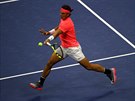 panlský tenista Rafael Nadal ve tvrtfinálovém utkání na US Open proti...