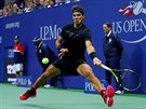 panl Rafael Nadal se natahuje po mku v semifinle US Open.