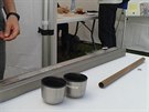 Ukázka magnetické levitace na Festivalu vdy (6. záí 2017).