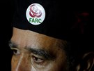 Re - nový symbol bývalých partyzán z FARC (1. záí 2017).