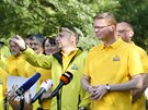Vedení KDU-SL na pikniku, kterým strana v Praze zahájila závrenou ást...