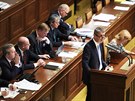 Andrej Babiš (ANO) hovoří na jednání Poslanecké sněmovny, která by měla...