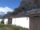 Plameny ve statku v Oubnicích spolykaly majetek za 13 milion