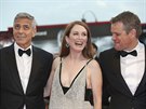 George Clooney, Julianne Moore a Matt Damon pijeli do Benátek pedstavit nový...