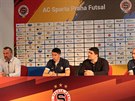 Nový projekt futsalové Sparty. Jaromír Blaek, marketingový editel (zleva),...