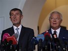 Andrej Babi a Jaroslav Faltýnek (oba ANO) byli vydáni Snmovnou k trestnímu...