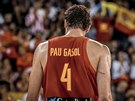 panlský stelec Pau Gasol na mistrovství Evropy v Rumunsku.