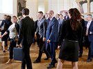 Zástupci eské a slovenské vlády se seli na spoleném zasedání v Lednici. (4....