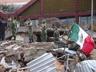 Noní zemtesení poniilo vtinu budov ve mst Juchitán v mexickém stát...