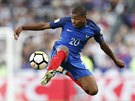 Francouzský útoník Kylian Mbappé v duelu s Nizozemskem.