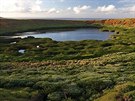 Velikononí ostrov - Kráter Rano Raraku - místo, kde sochy moai vznikaly