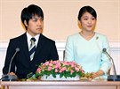 Kei Komuro a japonská princezna Mako oficiáln oznámili své zasnoubení. (Tokio,...