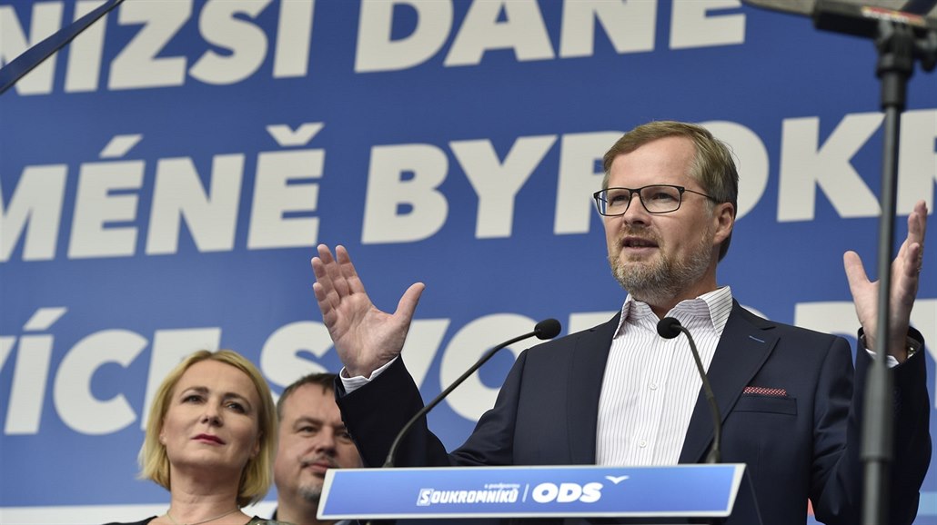 Strana ODS zahájila 1. zá�í na Moravském nám�stí v Brn� horkou �ást kampa� pro...