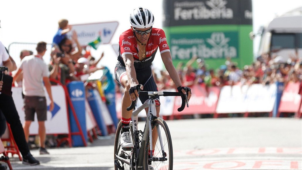 Španělský cyklista Alberto Contador po 15. etapě Vuelty