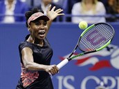 Americk tenistka Venus Williamsov na sti pi semifinle US Open.