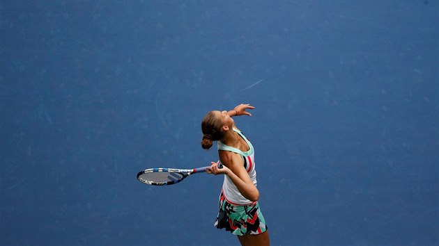 Karolna Plkov na podn. esk tenistka nevstoupila do zpasu proti ance ang uaj ve tetm kole US Open vbec dobe.