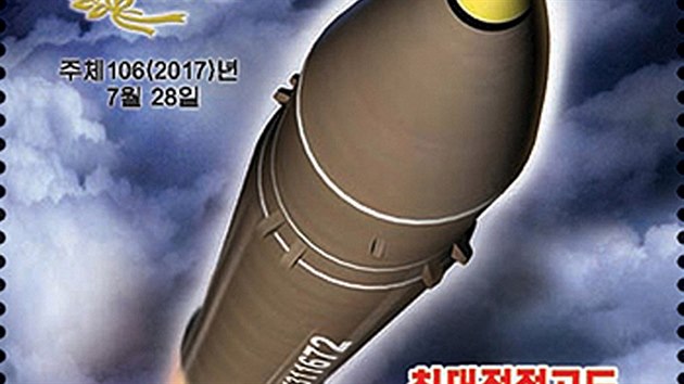 Po spnm testu se na znmku dostala i raketa Hwasong-14.