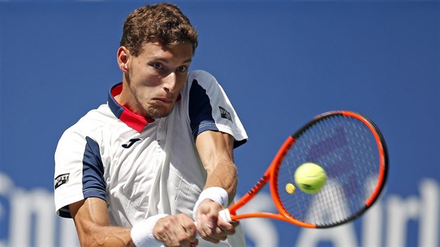 panl Pablo Carreño Busta se opr do deru ve tvrtfinle US Open.