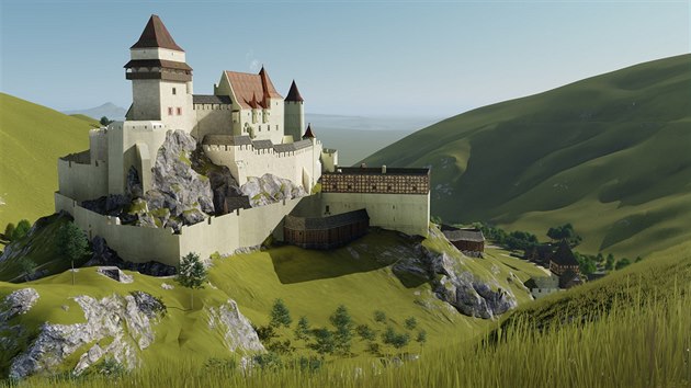 stednm tmatem vstavy je 3D animace hradu.