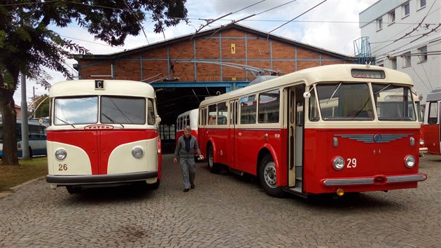 Dopravn podnik veejnosti u pleitosti oslav uke trolejbusov veterny.