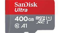 Pamová karta microSD s kapacitou 400 GB od spolenosti SanDisk.