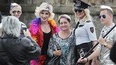 Akce Pilsen Pride se zúastnilo nkolik stovek lidí z komunity LGBT (2.9.2017)