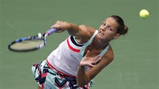 eská tenistka Karolína Plíková ve tvrtfinále US Open proti Coco...