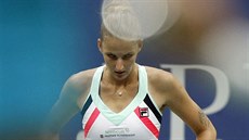 Česká tenistka Karolína Plíšková ve čtvrtfinále US Open proti Američance Coco...