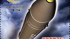 Po úspném testu se na známku dostala i raketa Hwasong-14.