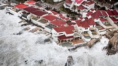 Ostrov Svatý Martin zpustoil hurikán Irma. (6. záí 2017)