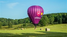 Dva balony odstartovaly z Dolní Vltavice a dosedly za Kyselovem poblí hranic s...