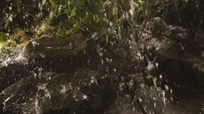 Umlé jezírko s vodopádem je na snímcích k nerozeznání od skuteného.