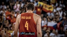 Španělský střelec Pau Gasol na mistrovství Evropy v Rumunsku.