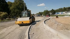 Pestavba dleitého kruhového objezdu ve Valaském Meziíí.