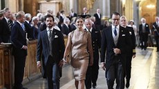 védský princ Carl Philip a korunní princezna Victoria s manelem na slavnostní...